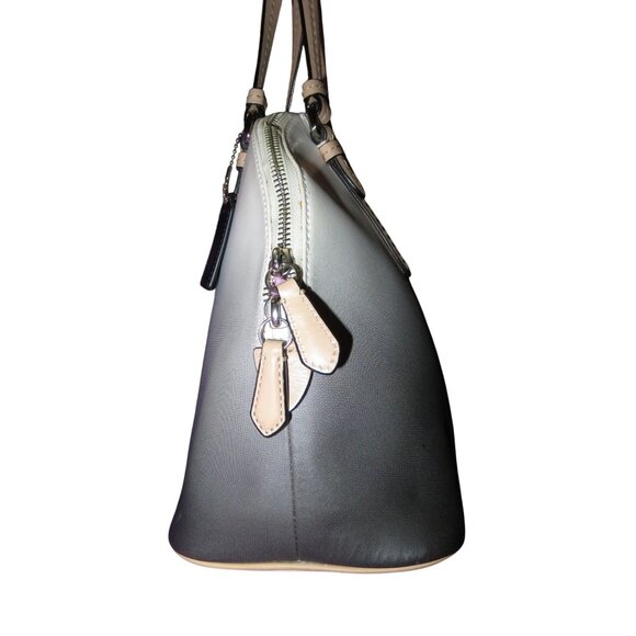 Coach 2014 Peyton Black and White Ombre Dégradé Leather bag & matching wallet - Picture 4 of 13